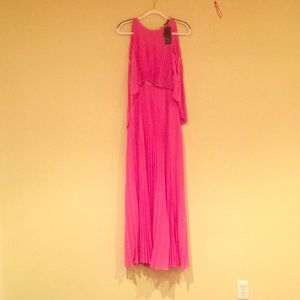 BCBG long pink dress